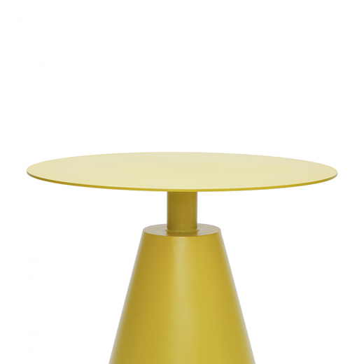 Столик кофейный Marius, Ø50 см, желтый
