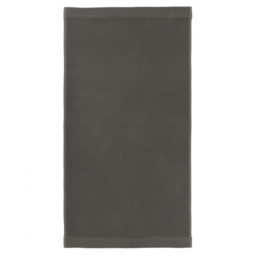 Полотенце для рук вафельное темно-серого цвета из коллекции Essential, 50х90 см