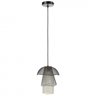 Светильник подвесной Vinger, Ø28х37 см, черный/серый/белый