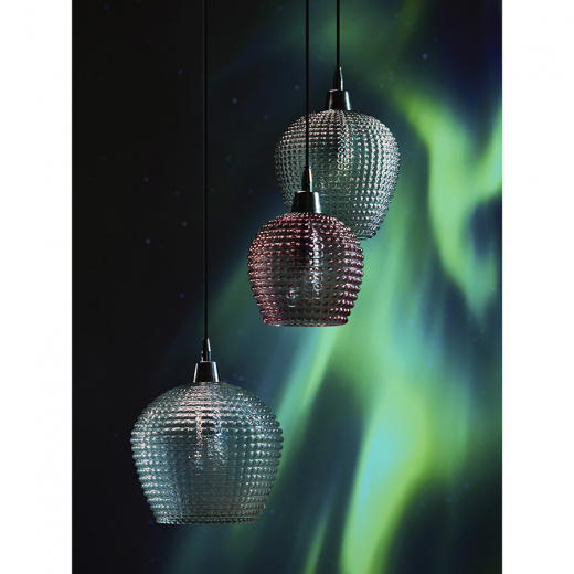 Светильник подвесной каскадный Aurora, Ø50 см, сливовый/серый/прозрачный
