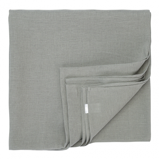 Скатерть из стираного льна серого цвета из коллекции Essential, 170х170 см