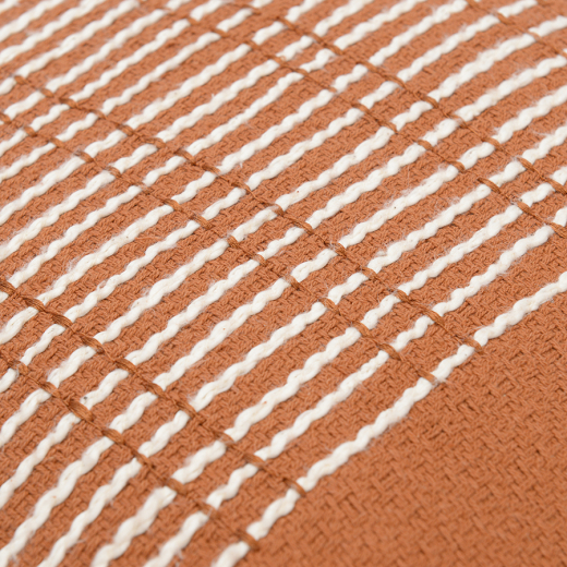 Подушка декоративная базовая Geometry терракотового цвета из коллекции Ethnic, 45х45 см