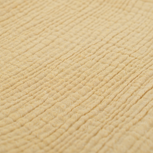 Одеяло из жатого хлопка горчичного цвета из коллекции Essential 90x120 см
